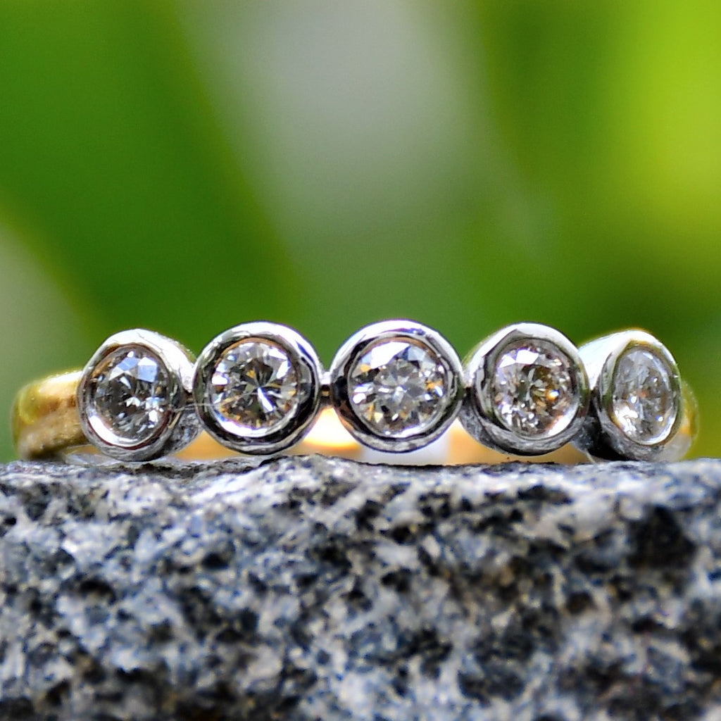 14K 18K Solid Gold Diamond Eternity Band Ring | IGI Certified Natural Diamonds