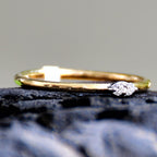 Minimalist 14k Solid Gold Diamond Ring: Daily Wear Fine Jewelry