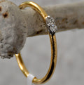Minimalist 14k Solid Gold Diamond Ring: Daily Wear Fine Jewelry