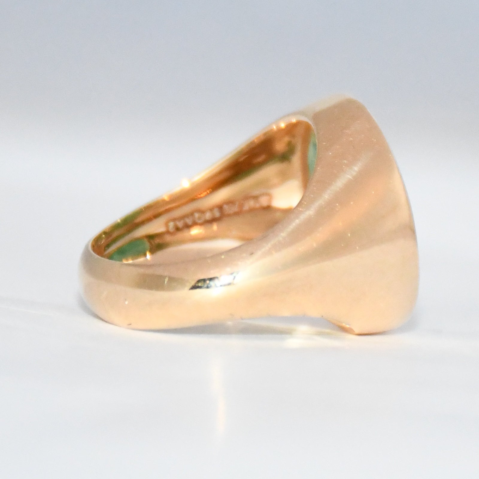 14K Gold Oval Emerald Ring | Handmade May Birthstone Statement Jewelry