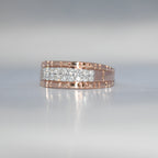 14K/18K Rose Gold Men's Diamond Band – IGI Certified Channel Set Wedding Ring