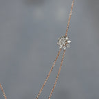 Solid Gold Diamond Necklace | 14K 18K Real Natural Diamonds | IGI Certified Elegant Necklace