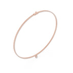 14K 18K Solid Gold Natural Diamond Pear Pendant Tennis Necklace Chain IGI Certified