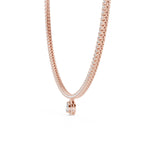 14K 18K Solid Gold Natural Diamond Pear Pendant Tennis Necklace Chain IGI Certified