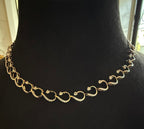 Solid Gold Diamond Necklace Earrings Set, Minimalist Natural Diamonds, Everyday Jewelry