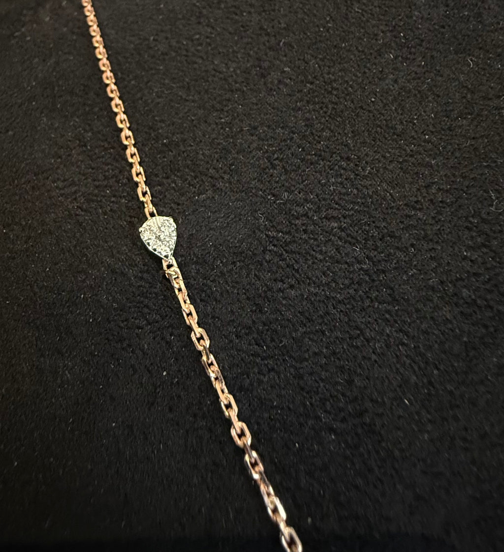 14K 18K Solid Gold Diamond Charm Necklace Set with Earrings, IGI Certified Natural Diamonds