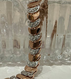 14K 18K Solid Gold Diamond Tennis Bracelet | Natural Diamond Link Jewelry