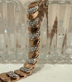14K 18K Solid Gold Diamond Tennis Bracelet | Natural Diamond Link Jewelry