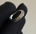 IGI Certified Diamond Half Eternity Band, 14K Solid Gold Wedding Anniversary Ring