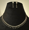 14K/18K Solid Gold Diamond Necklace Earrings Set | IGI Certified Natural Dainty Jewelry