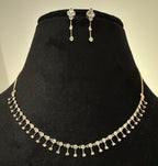 14K/18K Solid Gold Diamond Necklace Earrings Set | IGI Certified Natural Dainty Jewelry