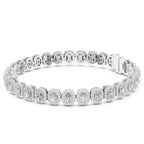 Diamond bracelet on a white background