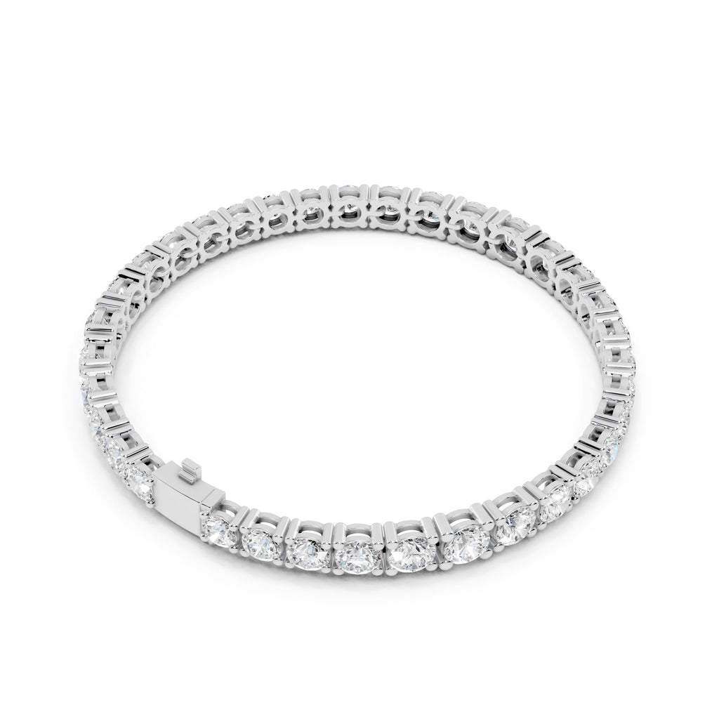 Diamond bracelet on a white background