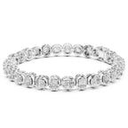 Diamond bracelet on a white background