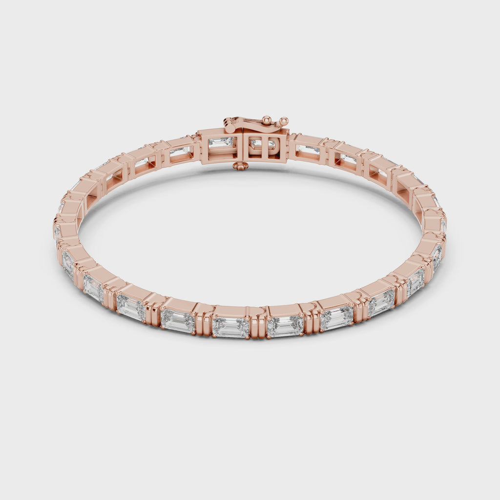 Palazzo Large Emerald-Cut Diamond Tennis Bracelet