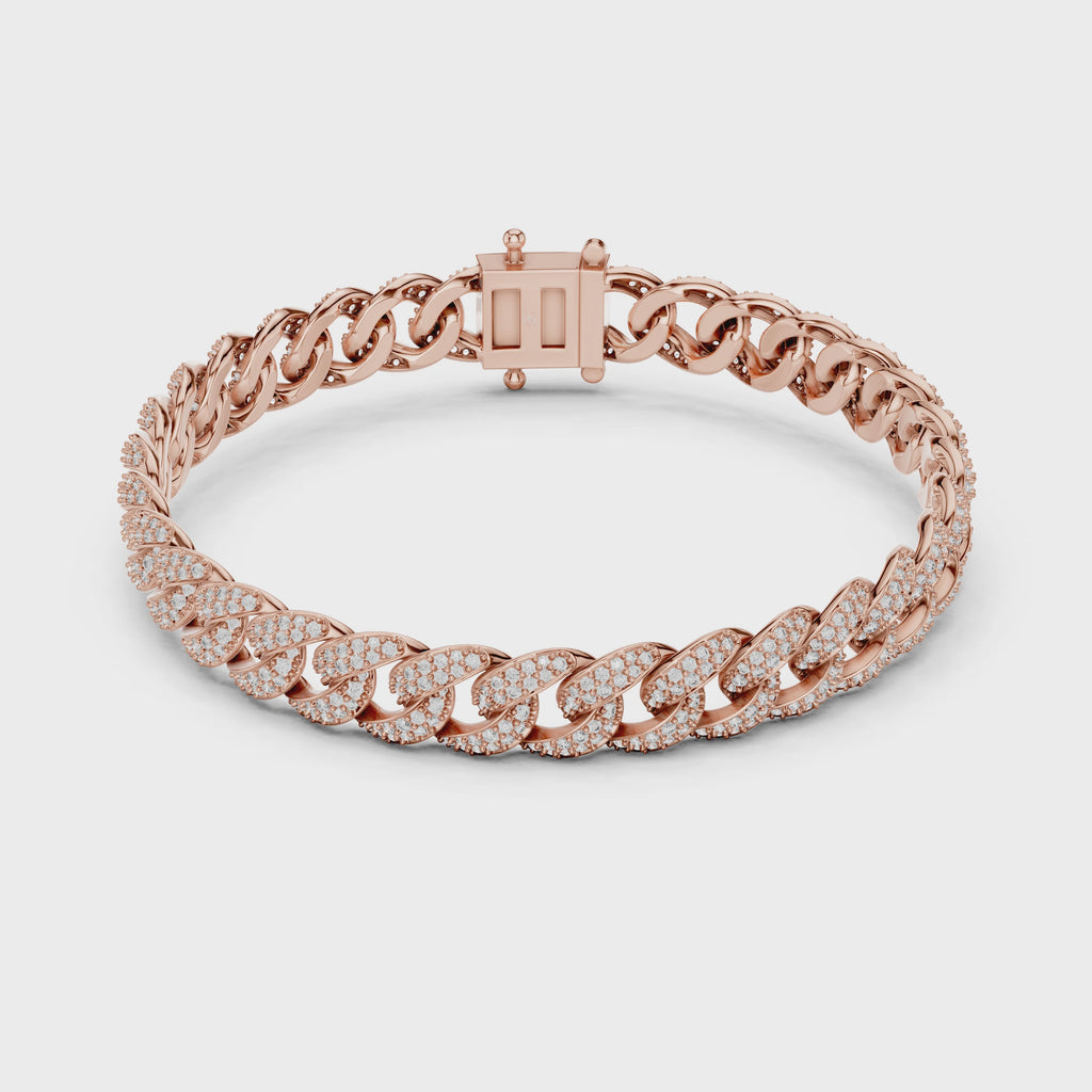 Maglia Pavé Diamond Cuban Link Bracelet
