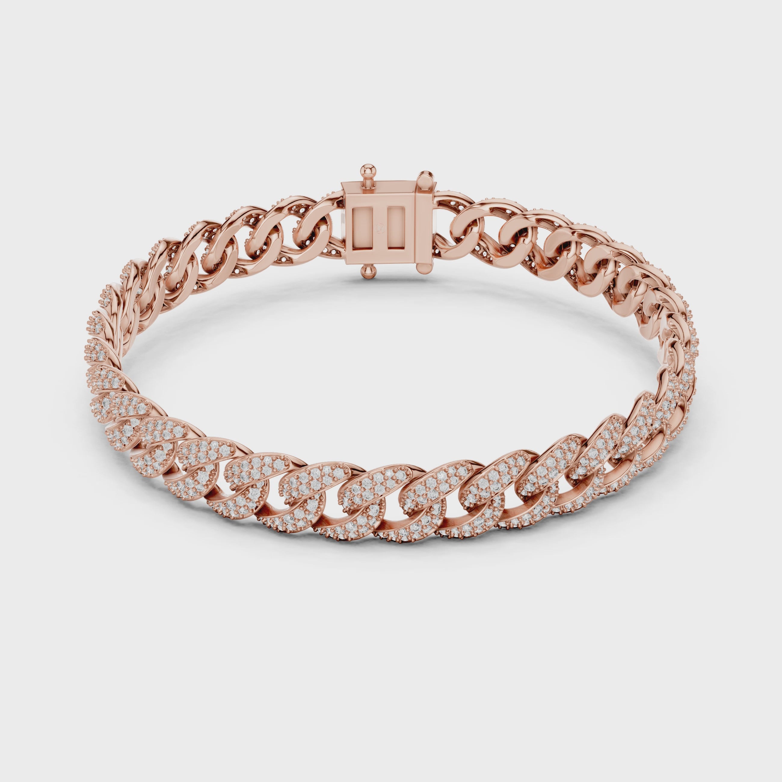 Maglia Pavé Diamond Cuban Link Bracelet